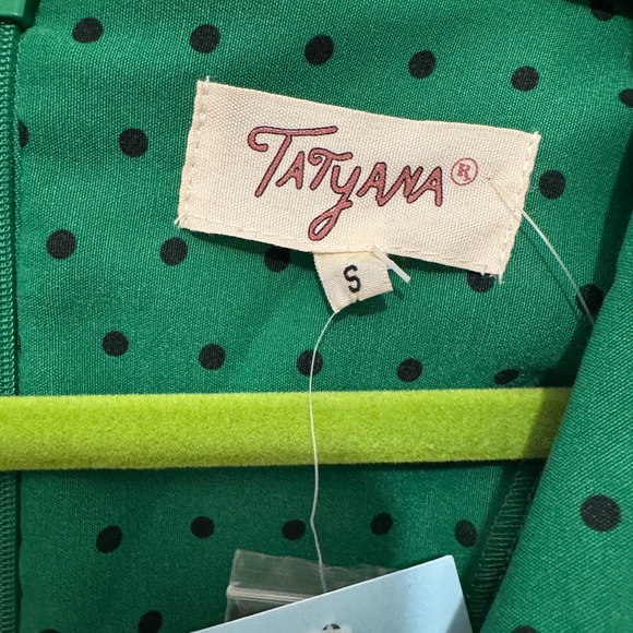 Tatyana Green Esmeralda Polka Dot Midi Dress - Picture 9 of 12